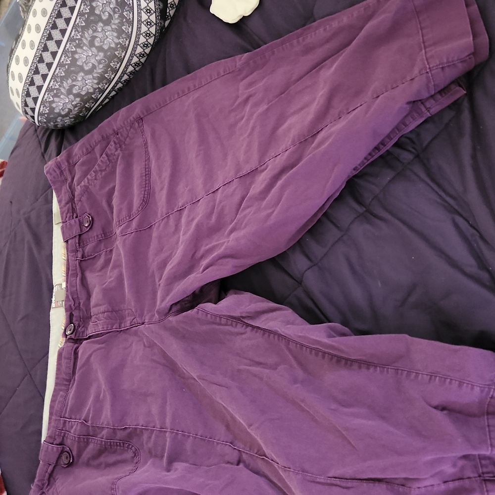 Plus Size Purple Cropped Jeans